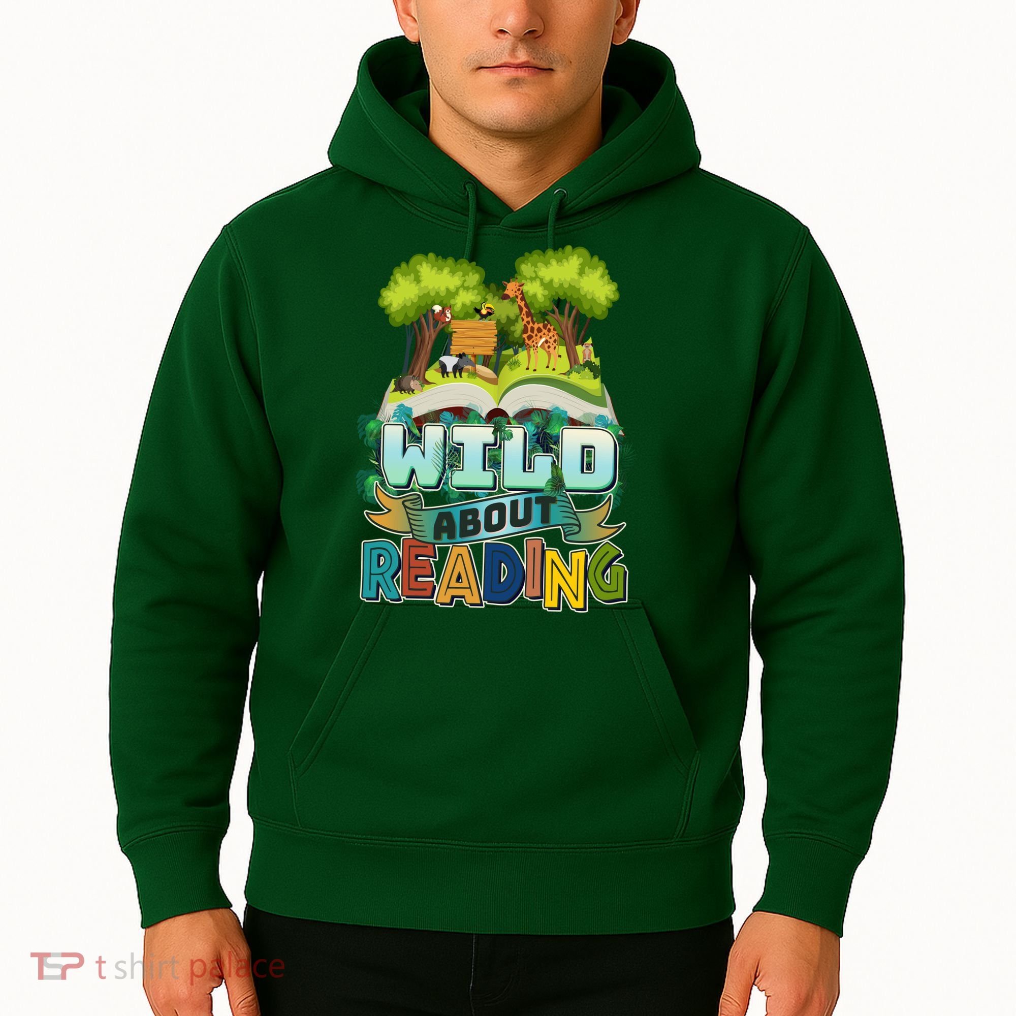 Funny Wild About Reading Book Lover Reading Fan Hoodie