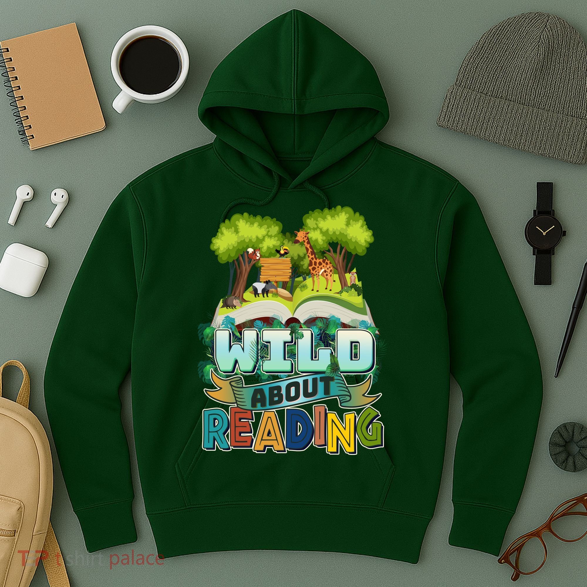 Funny Wild About Reading Book Lover Reading Fan Hoodie