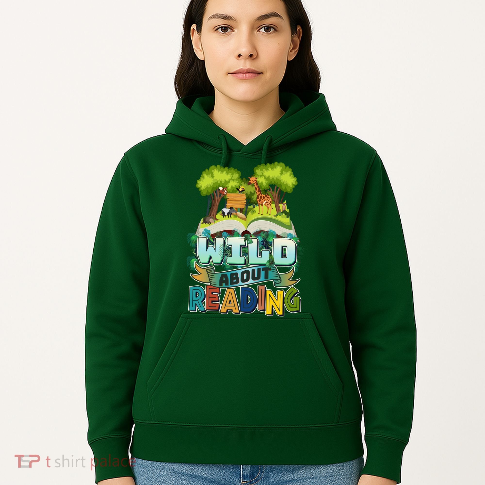 Funny Wild About Reading Book Lover Reading Fan Hoodie