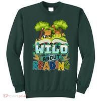 Funny Wild About Reading Book Lover Reading Fan Sweatshirt thumb 0