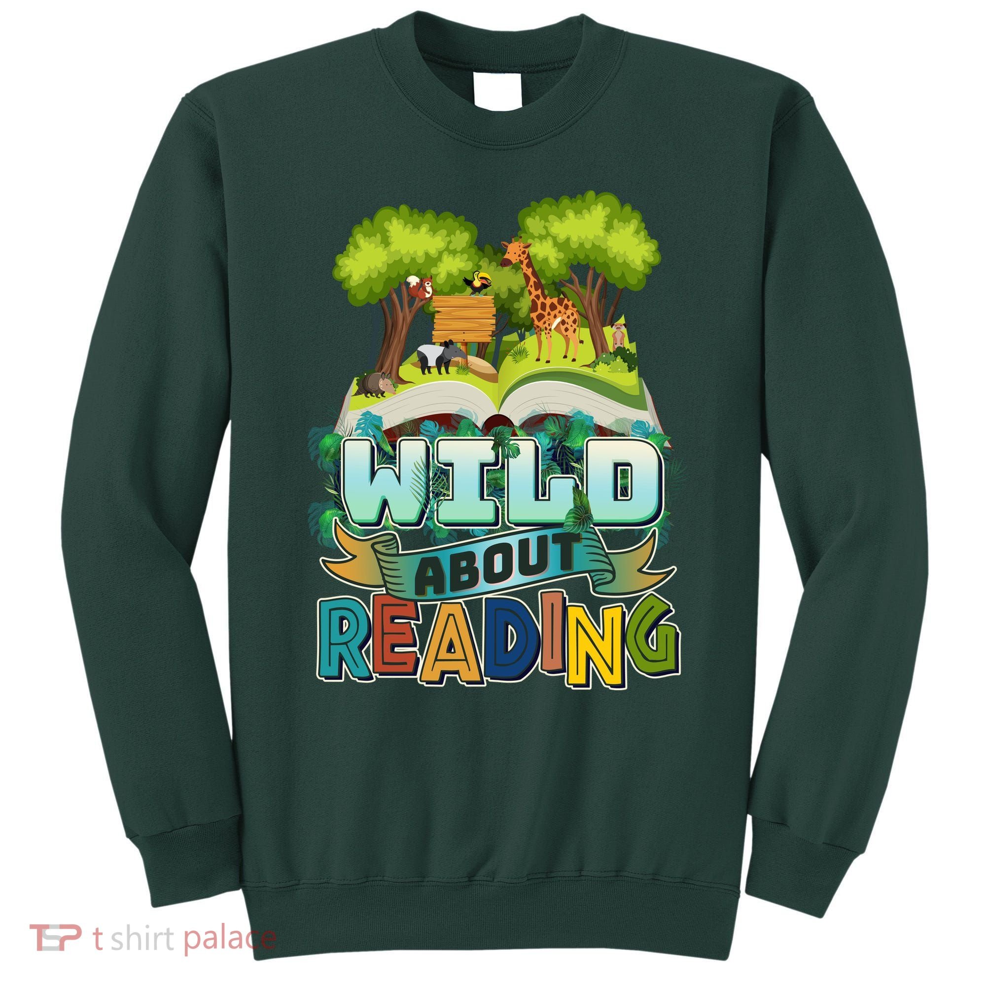 Funny Wild About Reading Book Lover Reading Fan Sweatshirt
