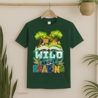 Funny Wild About Reading Book Lover Reading Fan T-Shirt thumb 2