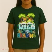 Funny Wild About Reading Book Lover Reading Fan T-Shirt thumb 4