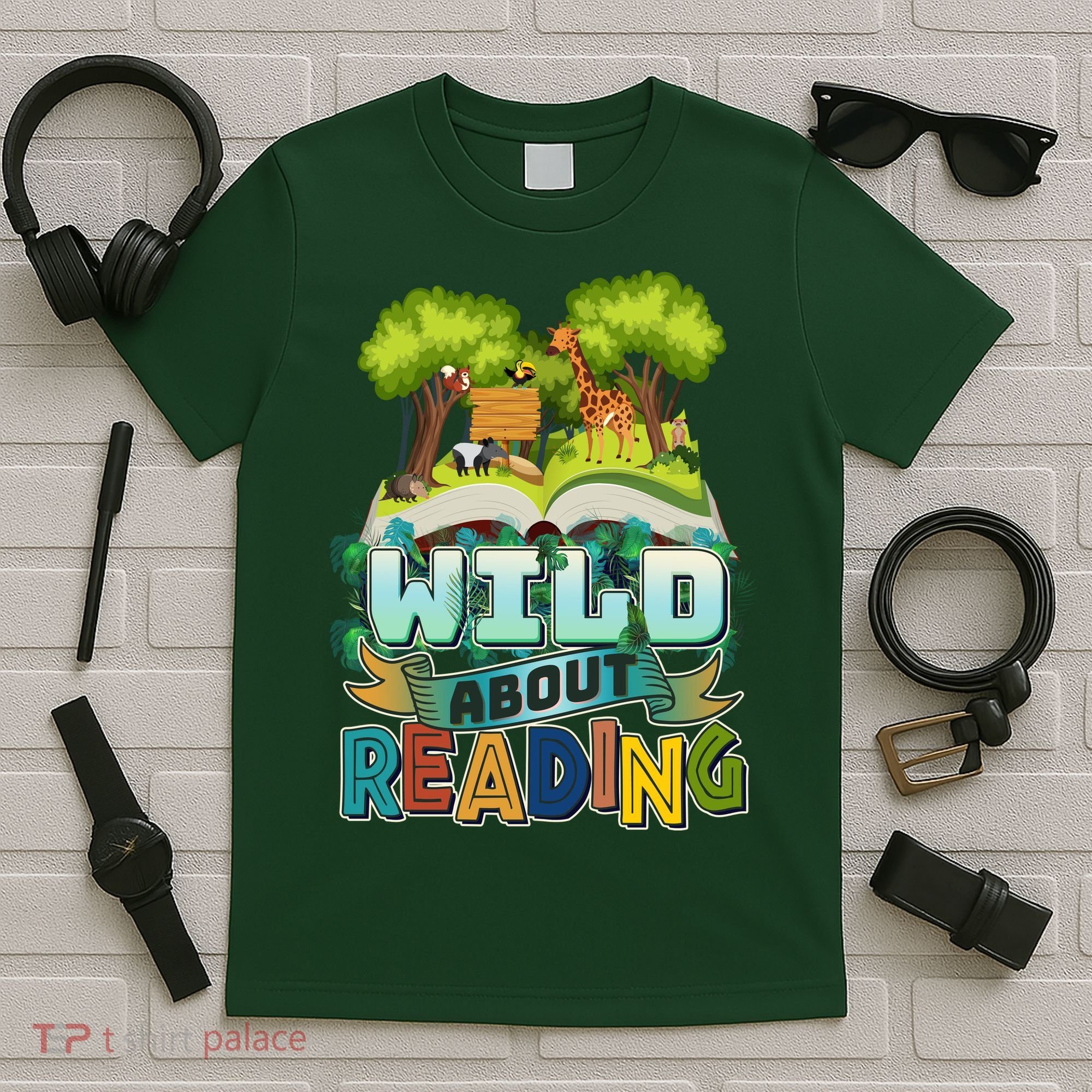 Funny Wild About Reading Book Lover Reading Fan T-Shirt