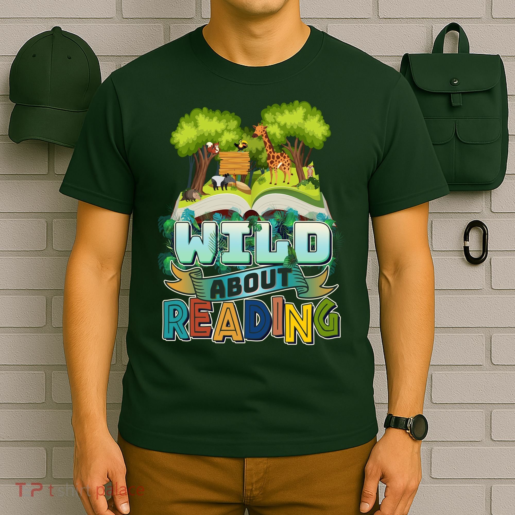 Funny Wild About Reading Book Lover Reading Fan T-Shirt