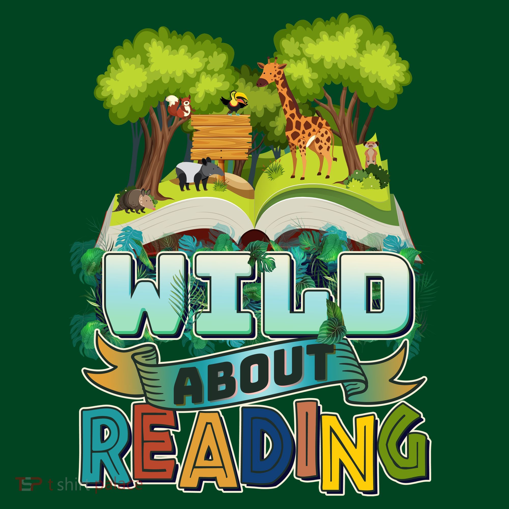 Funny Wild About Reading Book Lover Reading Fan Polo