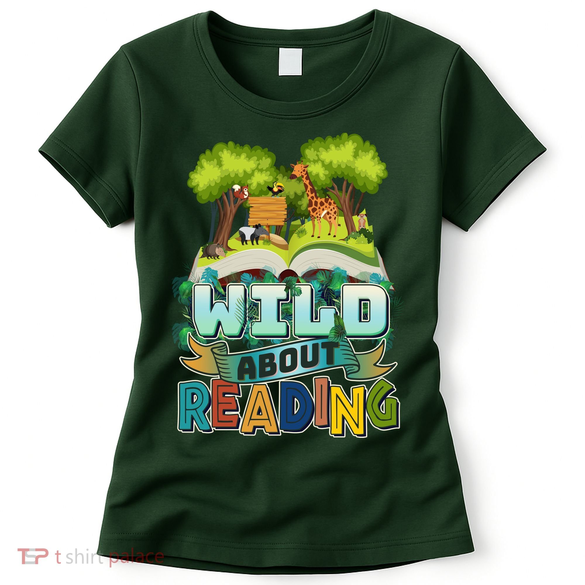 Funny Wild About Reading Book Lover Reading Fan Women's T-Shirt