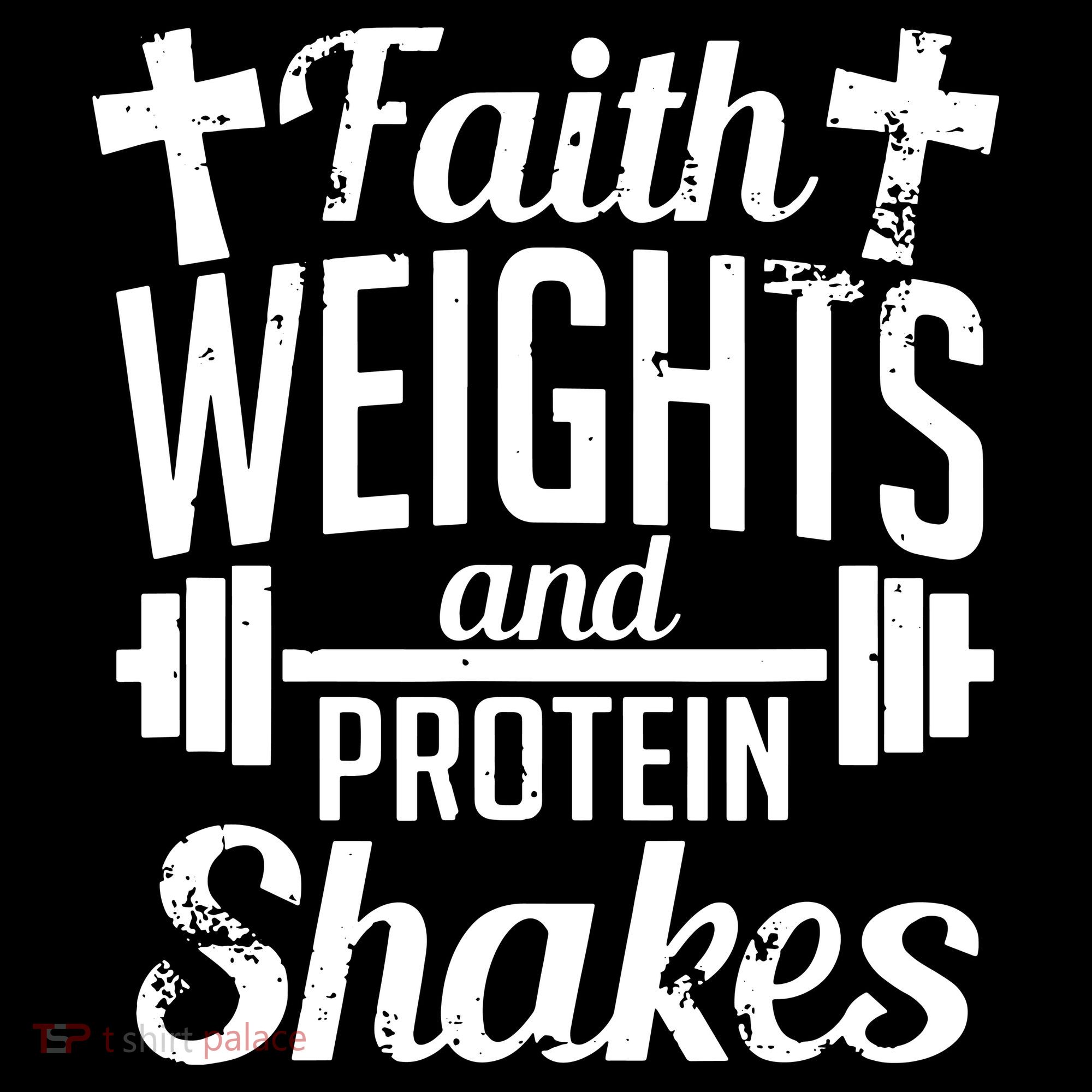 Faith Weights And Protein Shakes Baby Bodysuit