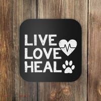 Funny Women And Veterinarian Tech Appreciation Gift Coaster thumb 0