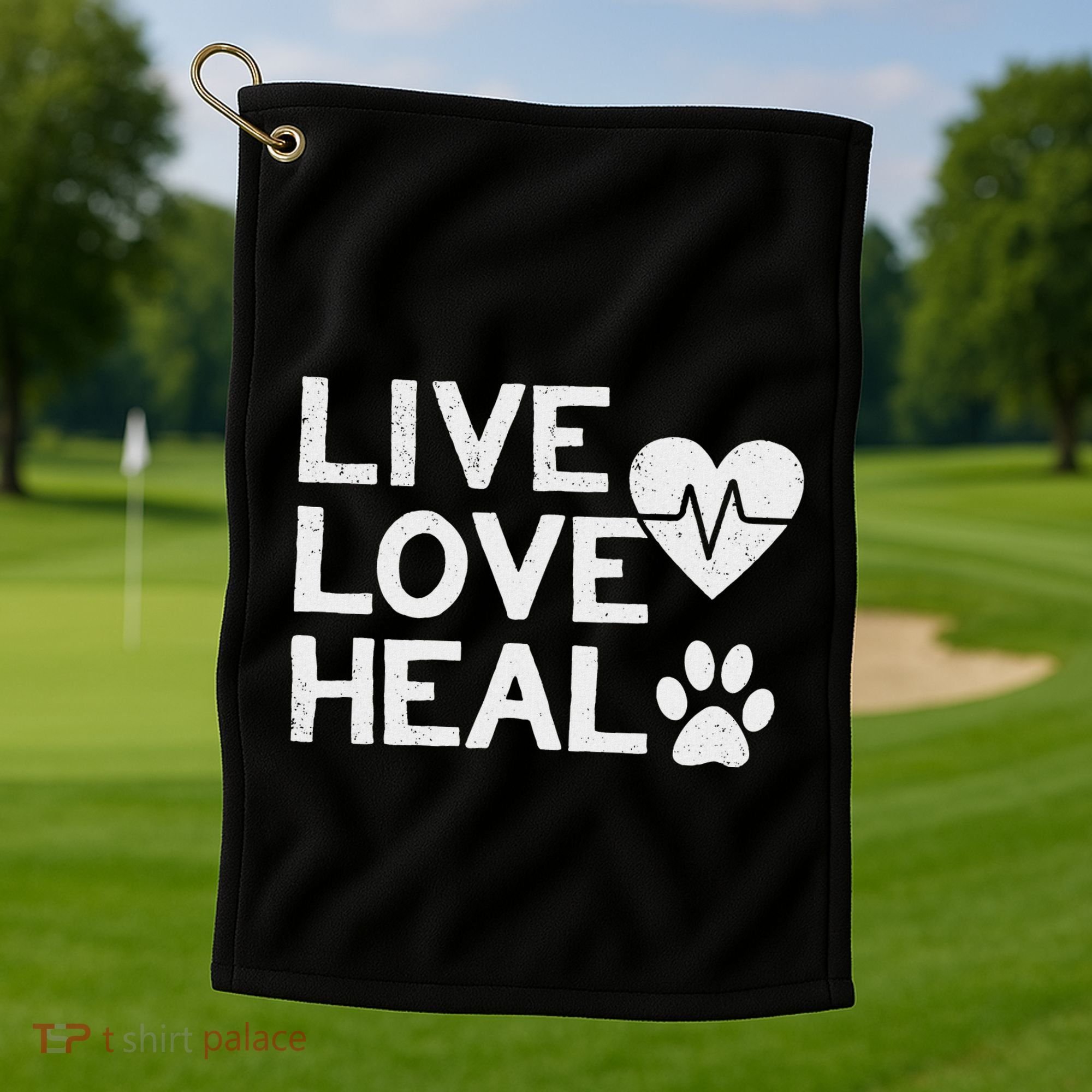 Funny Women And Veterinarian Tech Appreciation Gift Golf Towel