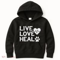 Funny Women And Veterinarian Tech Appreciation Gift Kids Hoodie thumb 0