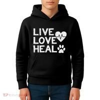 Funny Women And Veterinarian Tech Appreciation Gift Kids Hoodie thumb 4