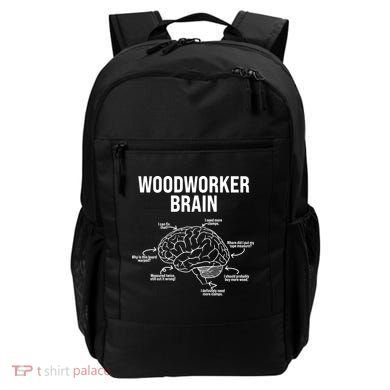 Funny Woodworker's Brain Diagram Backpack