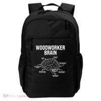 Funny Woodworker's Brain Diagram Backpack thumb 0
