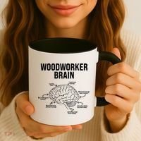 Funny Woodworker's Brain Diagram Coffee Mug thumb 3