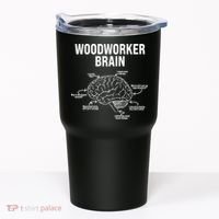 Funny Woodworker's Brain Diagram Tumbler thumb 0