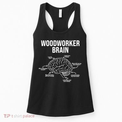 Funny Woodworker's Brain Diagram Women's Tank Top
