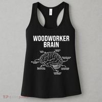 Funny Woodworker's Brain Diagram Women's Tank Top thumb 3