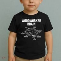 Funny Woodworker's Brain Diagram Toddler T-Shirt thumb 2