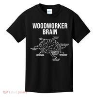 Funny Woodworker's Brain Diagram Kids T-Shirt thumb 0