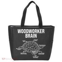 Funny Woodworker's Brain Diagram Tote Bag thumb 0