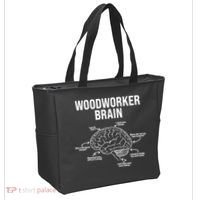 Funny Woodworker's Brain Diagram Tote Bag thumb 2