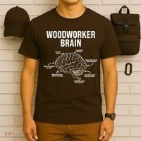 Funny Woodworker's Brain Diagram T-Shirt thumb 6