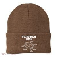 Funny Woodworker's Brain Diagram Beanie thumb 0