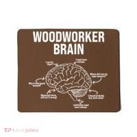 Funny Woodworker's Brain Diagram Mousepad thumb 0