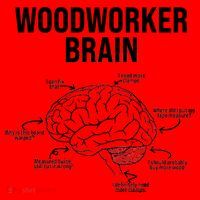 Funny Woodworker's Brain Diagram Santa Hat thumb 1