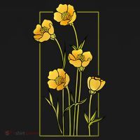 Floral Wildflower Bulbous Crowfoot Buttercup Flower Sweatshirt thumb 3