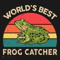 Funny Worlds Best Frog Catcher Frog Hunter Apron thumb 3
