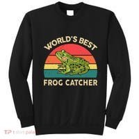 Funny Worlds Best Frog Catcher Frog Hunter Sweatshirt thumb 0