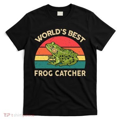 Funny Worlds Best Frog Catcher Frog Hunter T-Shirt