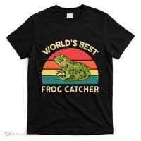 Funny Worlds Best Frog Catcher Frog Hunter T-Shirt thumb 0