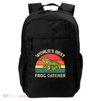 Funny Worlds Best Frog Catcher Frog Hunter Backpack thumb 0
