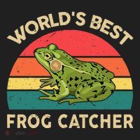 Funny Worlds Best Frog Catcher Frog Hunter Beanie thumb 2