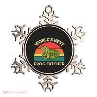 Funny Worlds Best Frog Catcher Frog Hunter Ornament thumb 0