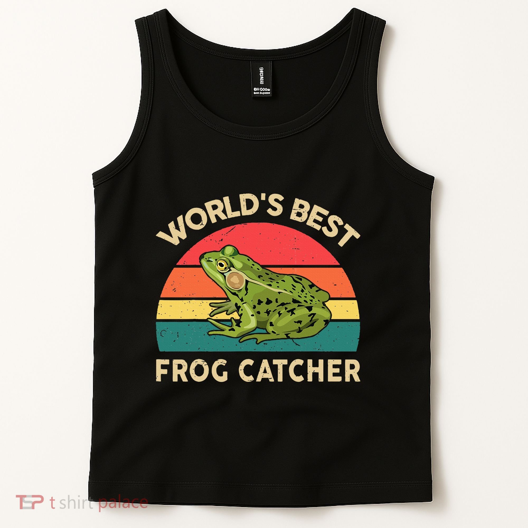 Funny Worlds Best Frog Catcher Frog Hunter Tank Top