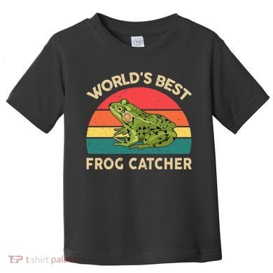 Funny Worlds Best Frog Catcher Frog Hunter Toddler T-Shirt