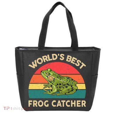Funny Worlds Best Frog Catcher Frog Hunter Tote Bag