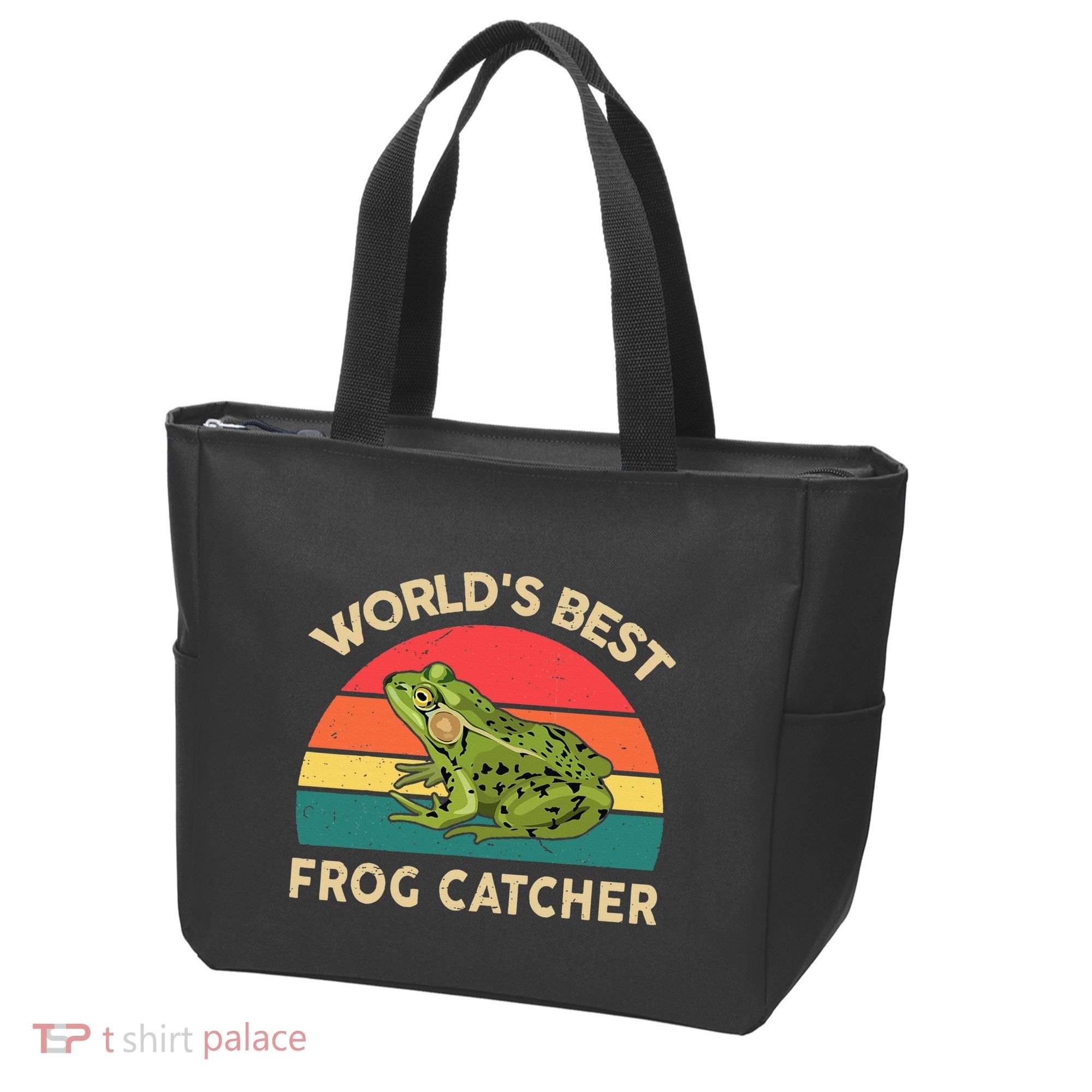 Funny Worlds Best Frog Catcher Frog Hunter Tote Bag