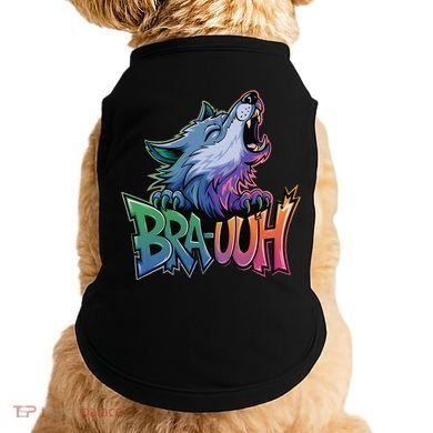 Funny Wolf Bruh For Teensmeme Graphic Doggie Tank