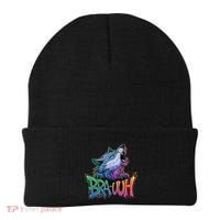 Funny Wolf Bruh For Teensmeme Graphic Beanie thumb 0