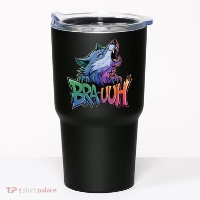 Funny Wolf Bruh For Teensmeme Graphic Tumbler