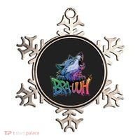Funny Wolf Bruh For Teensmeme Graphic Ornament thumb 0