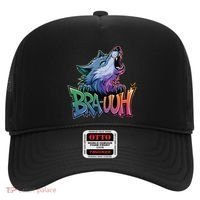Funny Wolf Bruh For Teensmeme Graphic Hat thumb 0