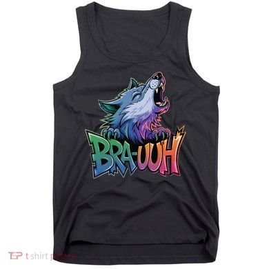 Funny Wolf Bruh For Teensmeme Graphic Tank Top