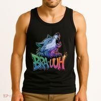 Funny Wolf Bruh For Teensmeme Graphic Tank Top thumb 3