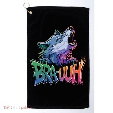 Funny Wolf Bruh For Teensmeme Graphic Golf Towel